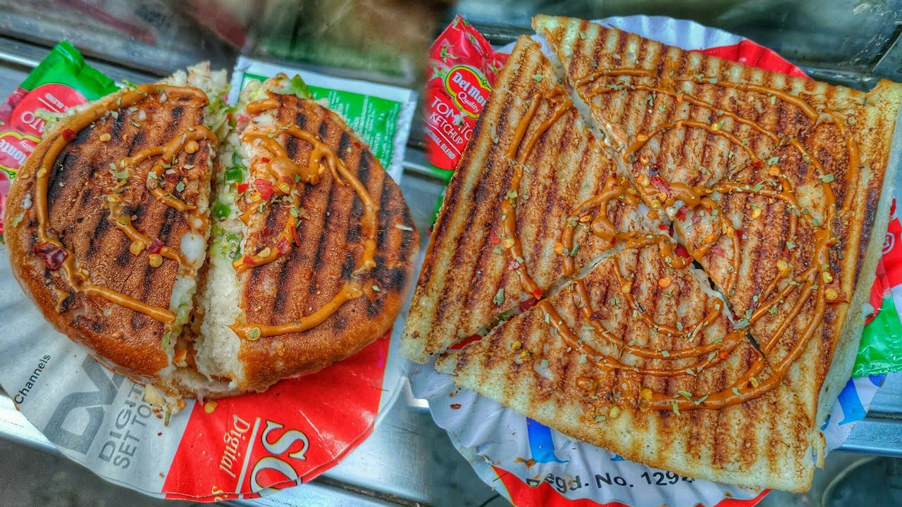 Special Cheese Grill Sandwich & Burger || GTB Nagar || Delhi Street Food
