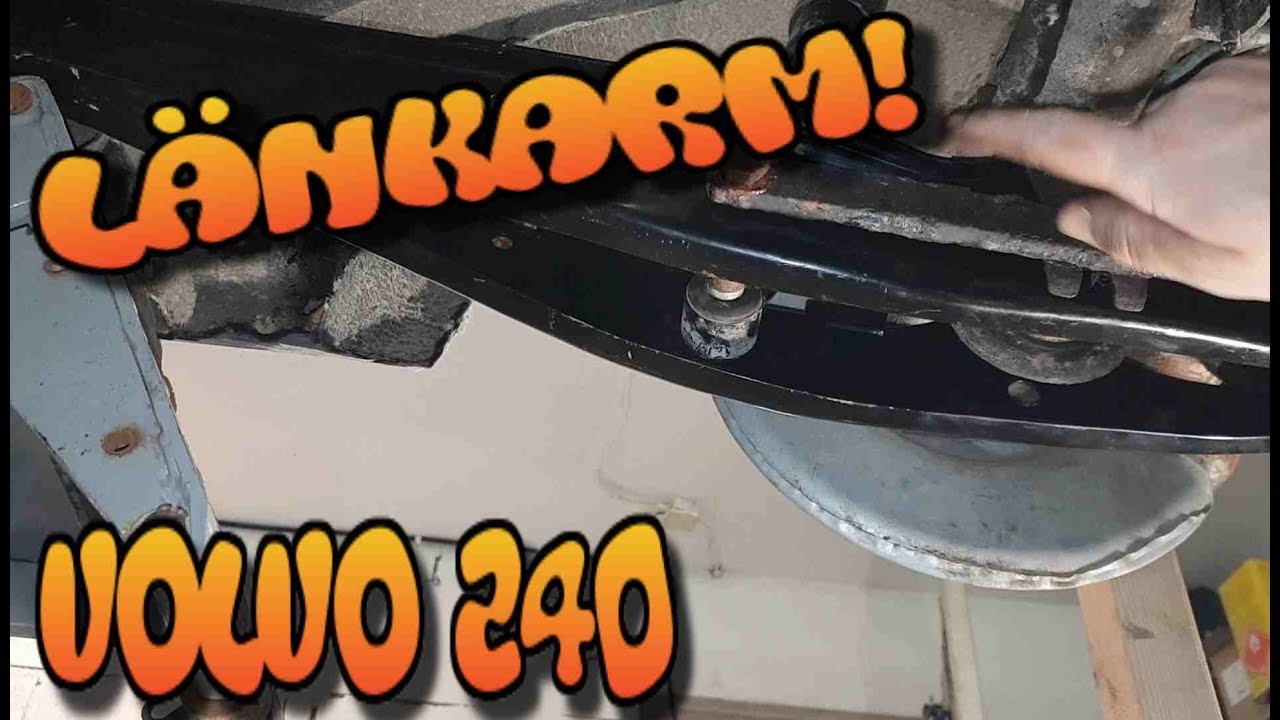 Byter länkarm bak på Volvo 240