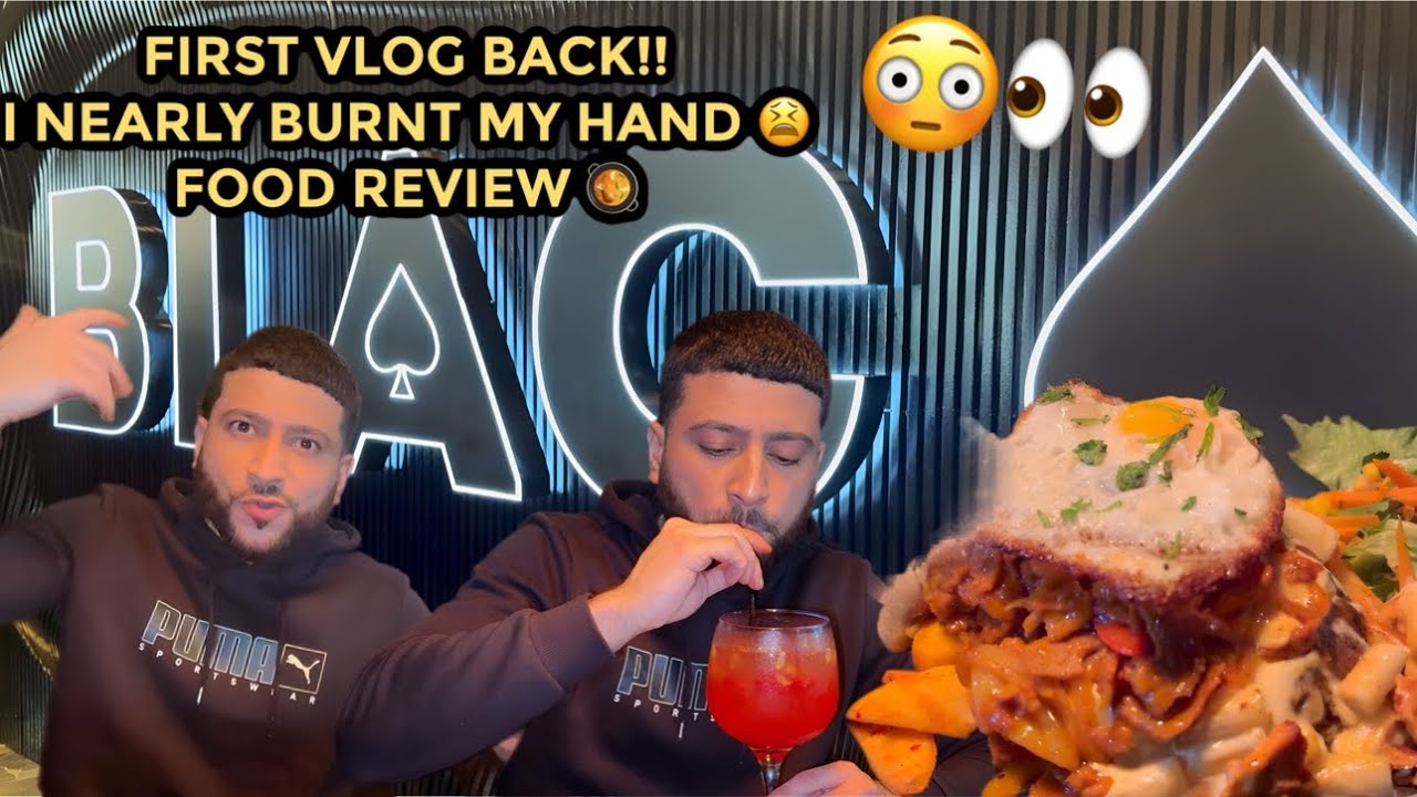 FIRST VLOG BACK!! | I NEARLY BURNT MY HAND 😫! | FOOD REVIEW 🥘