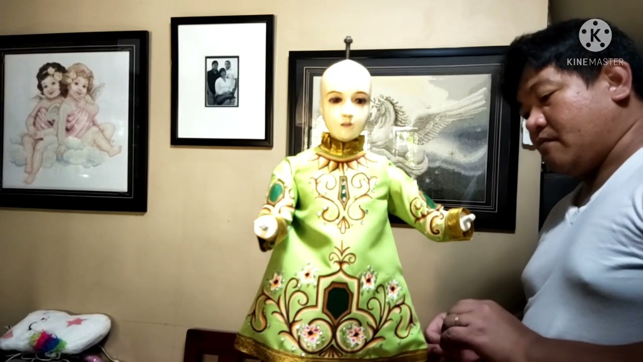 Pag susuot Ng damit sa Sr. Sto.Nino delos Cristiano's de Tondo