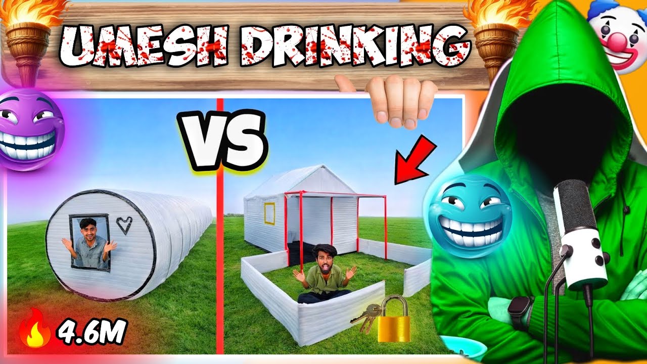 UMESH DRINKING 🤯 UMESH BEAR PITA HAI 😱 PARDAFASH ?