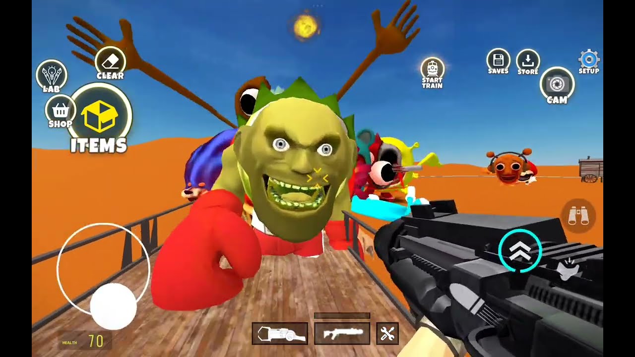 New updates goo goo gaga Boss vs Nextbots in playground mod chasing me in gmod#garrysmod #roblox 