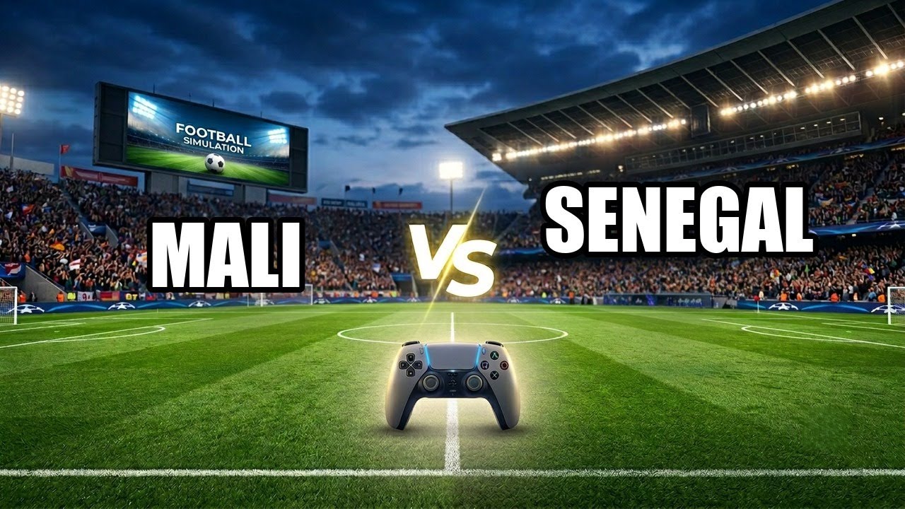 Mali vs Senegal 2025 CAF African Cup of Nations Full Match - Video Game Simulation 