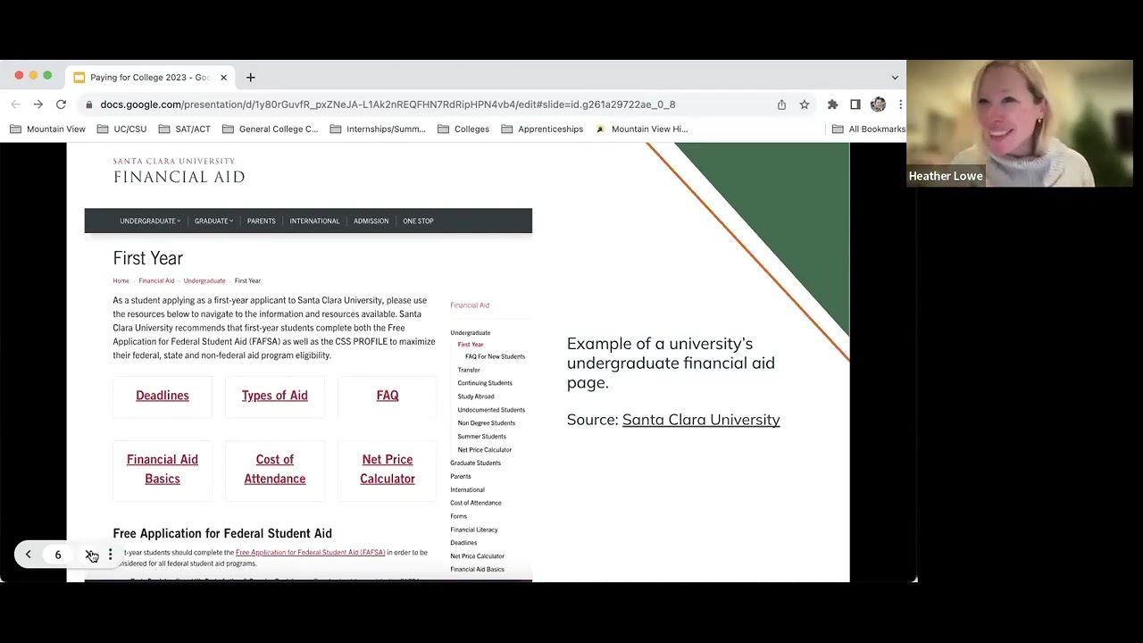 Paying for College Webinar 2023
