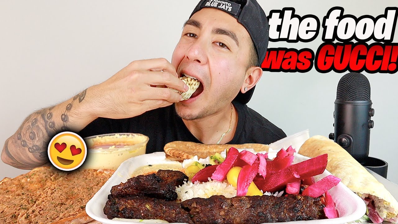 OFF THE CHARTS Lahmajun + Shish Kebob + Lule Kebob + Falafel (Zankou Chicken Mukbang)