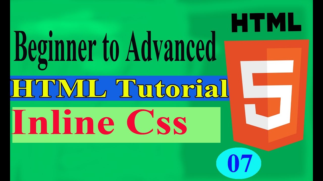 How To Inline CSS In HTML |