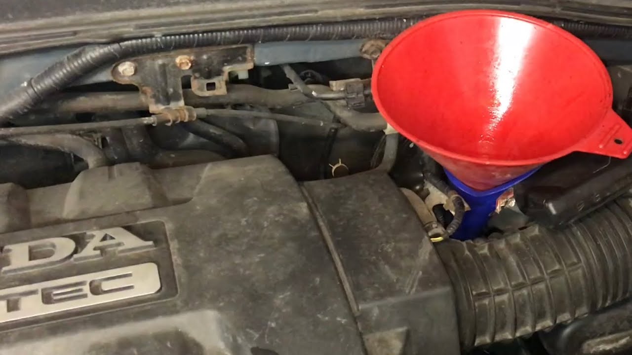 CHANGE transmission fluid on a 05 Honda Pilot (easy way)