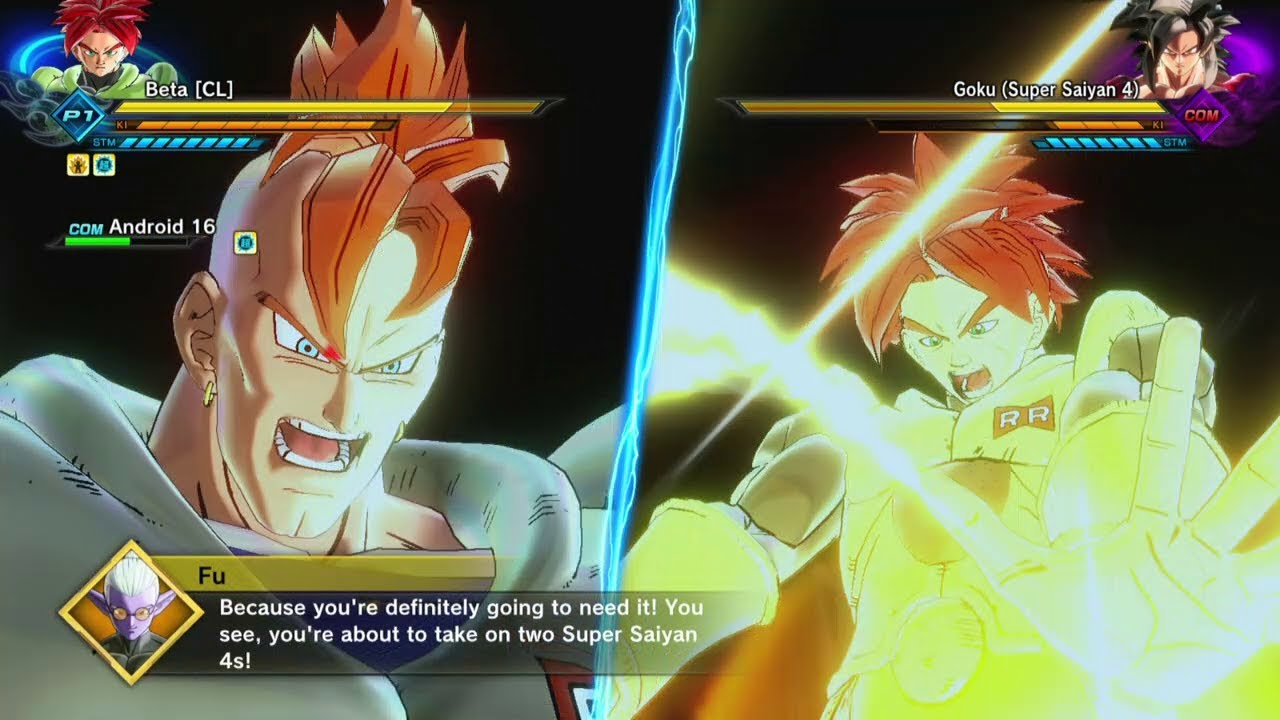 Dragon Ball Xenoverse 2 ~ Infinite History: Android #16 (Instructor) cutscenes and quotes