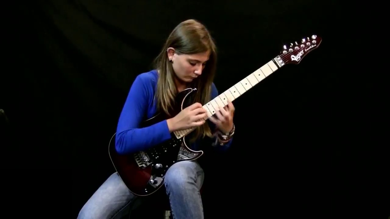 Удивительная гитаристка Tina S . (Amazing guitar player)