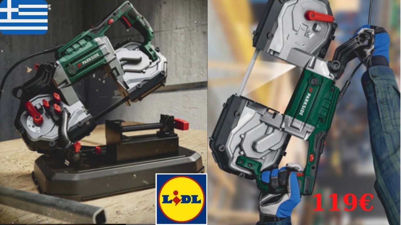 Parkside PMB 1100 B2 Metal Band Saw//Πριονοκορδελα μεταλλου LIDL Unboxing&Test//
