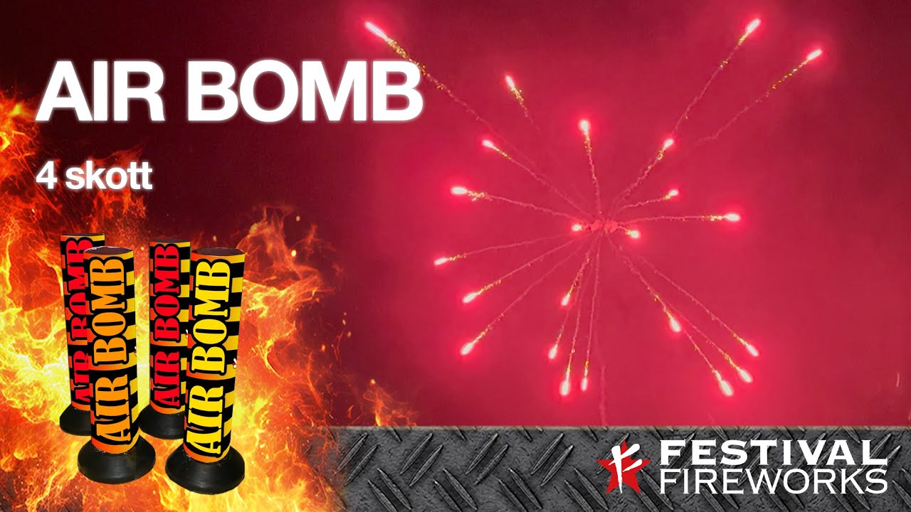 Air Bomb 4-pack - Fyrverkerier | Festival Fyrverkeri
