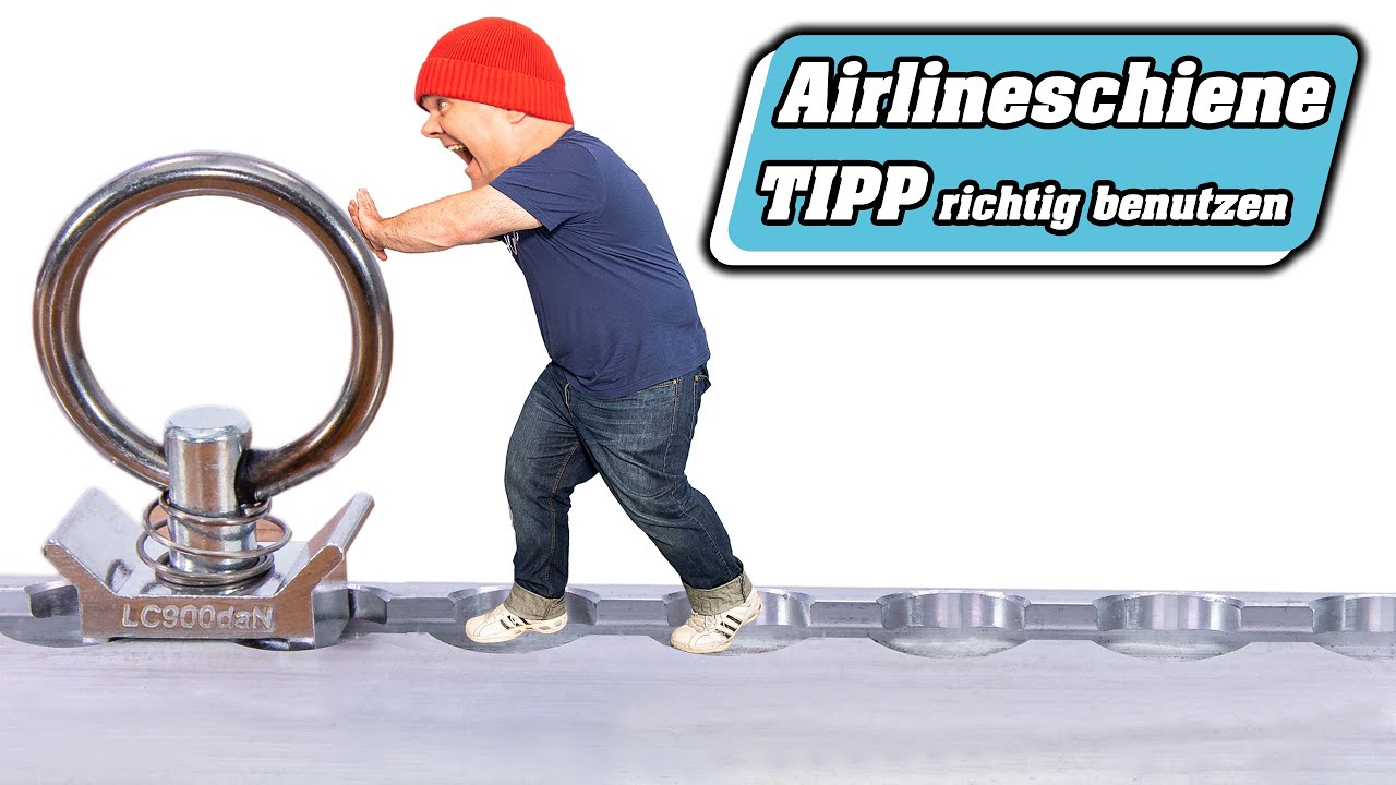 Fitting Airlineschiene richtig einsetzen | Ladungssicherung Zurrschiene Zubehör | Singlefitting