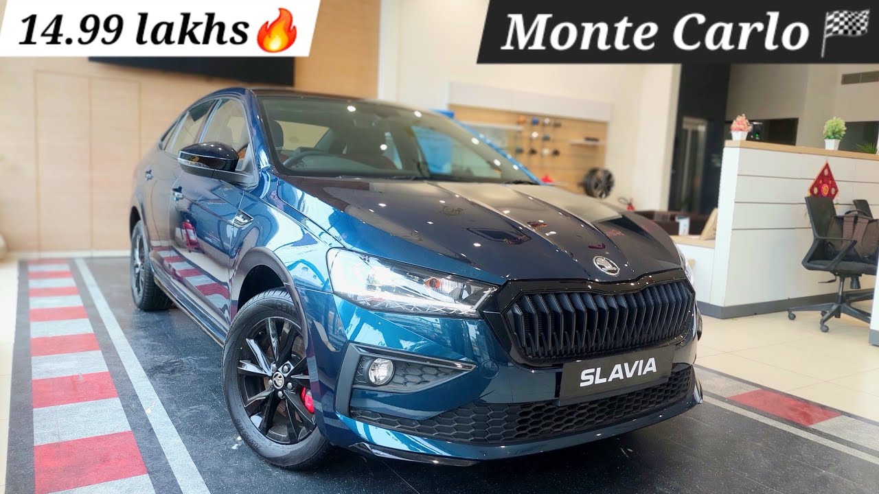 Skoda Slavia Monte Carlo 2025 Review | 1.5L TSI DSG | Features, Price, Interior |