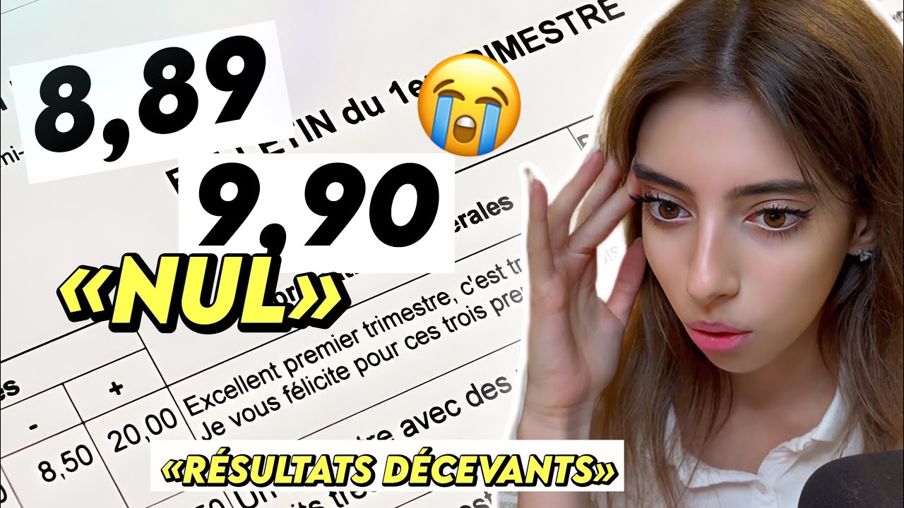 RÉACTION À MES BULLETINS DU COLLÈGE *catastrophiques* 😭
