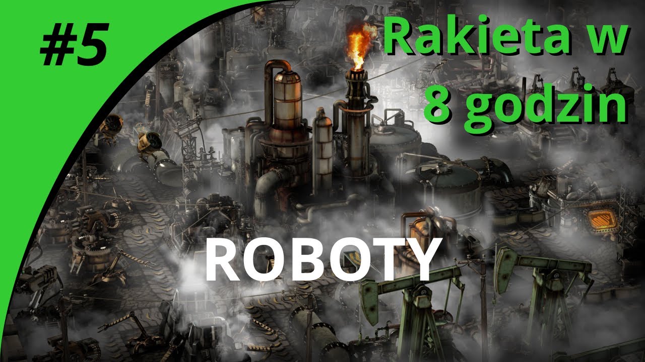 Factorio 1.1 | RAKIETA W 8 GODZIN #5 | Roboty