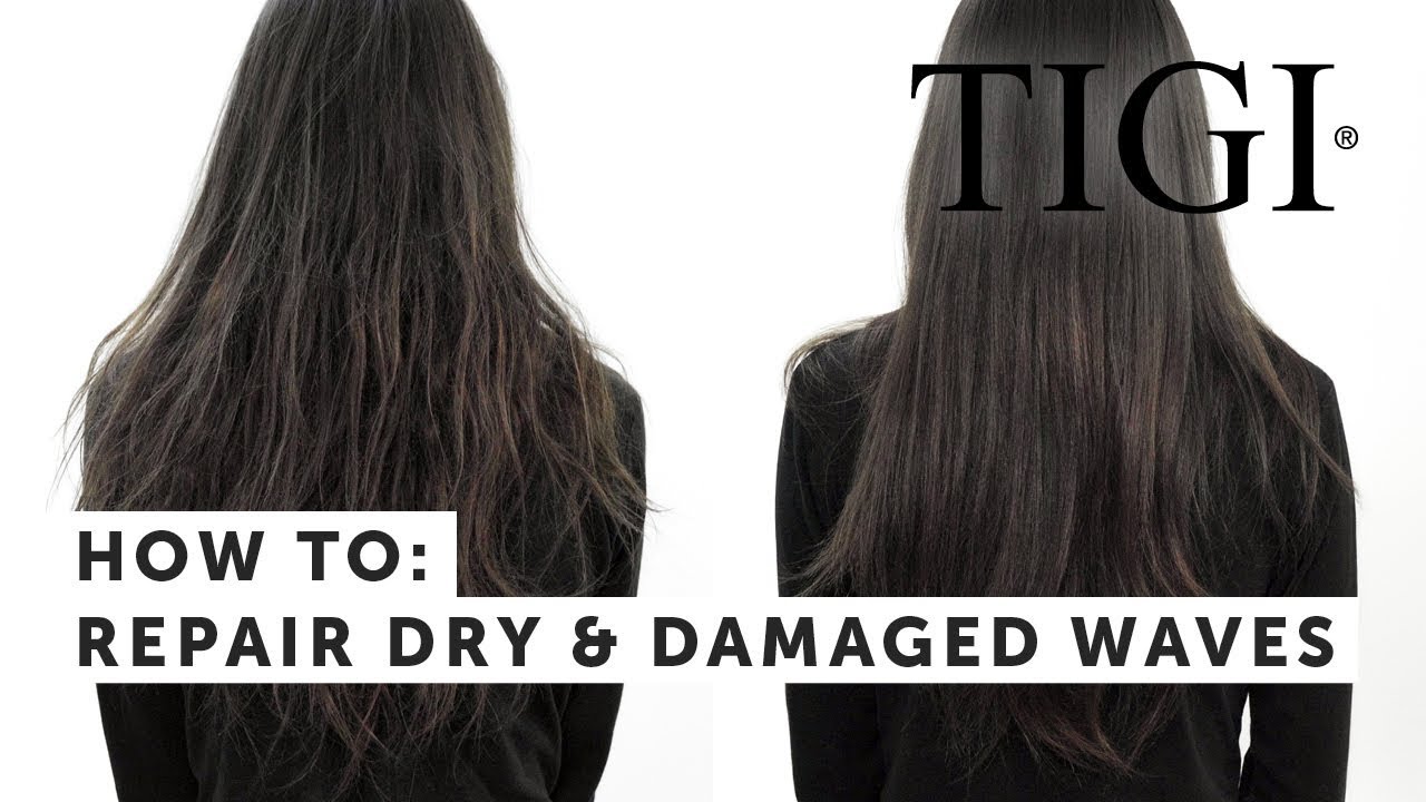 How to: Repair Dry Damaged Hair | Booster Treatment for Smooth & Hydrated Waves | TIGI Copyright