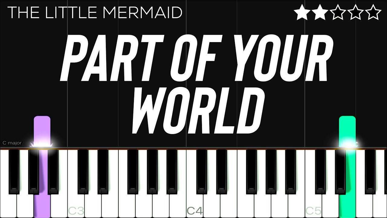 The Little Mermaid - Part of Your World | EASY Piano Tutorial