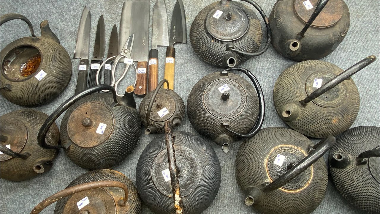 Tập B ấm tetsubin, ấm gang nhật, dao làm bếp, dao camping, kéo cắm hoa đức ☎️0969.454.789