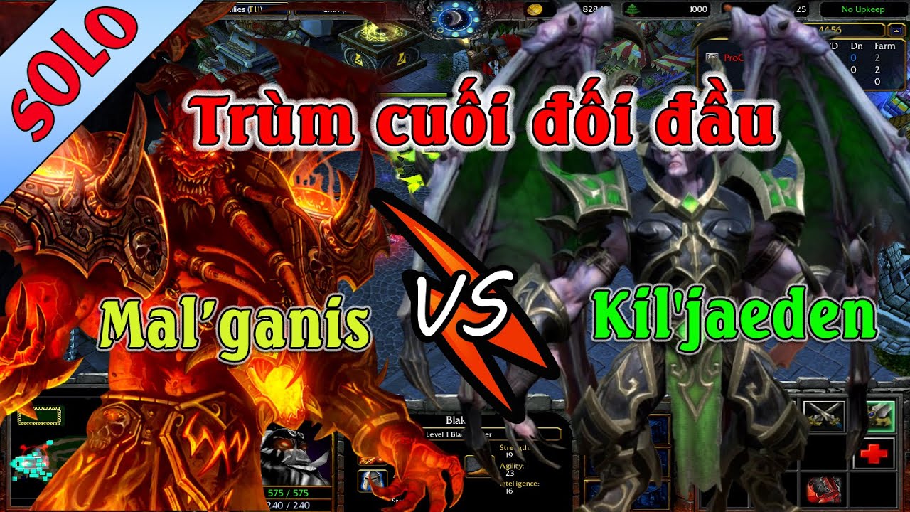 Kil'Jaeden vs Mal'ganis - 2 Hero Khủng Nhất DDay đối đầu