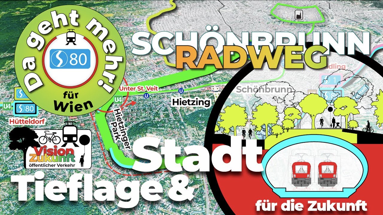 Umbau S80 Wien&ndash;11&ndash;⬇️🌳Tieflage & Stadt f&uuml;r die Zukunft &ndash; von Wien &ndash; Fu&szlig; & Rad & Baum & Bahn
