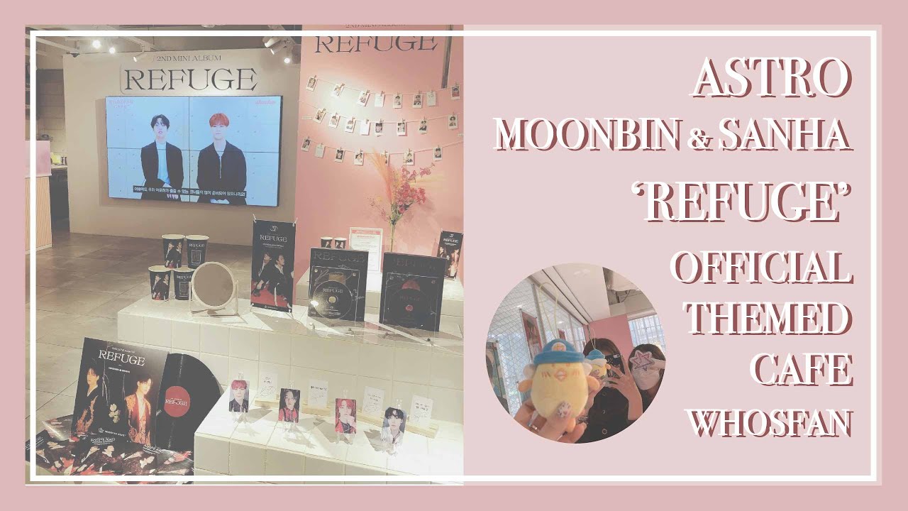 [요루하 vlog] ASTRO MOONBIN & SANHA 'REFUCE' OFFICIAL THEMED CAFE (WHOSFAN) / 吃馬卡龍吃到變美食頻論家？