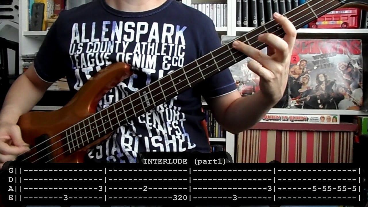 SCORPIONS - Big city nights (bass cover w /Tabs)