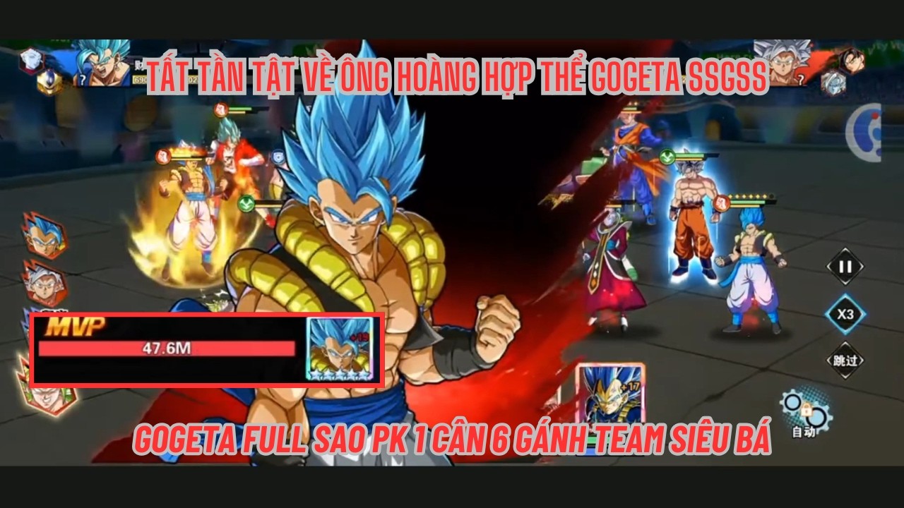 COMBO THỨC TỈNH #69 - Review ông hoàng hợp thể GOGETA SSGSS - PK 5 sao bạc gánh team siêu khủng