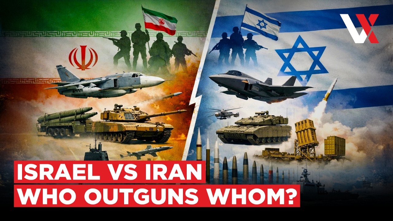 Iron Dome, Lasers Vs 3,000 Missiles | Israel Vs Iran Military Comparison | Who Wins This War? VERTEX