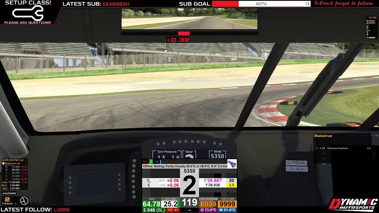 iRacing Basic Setup EP3 BMW M8 GTE Imola