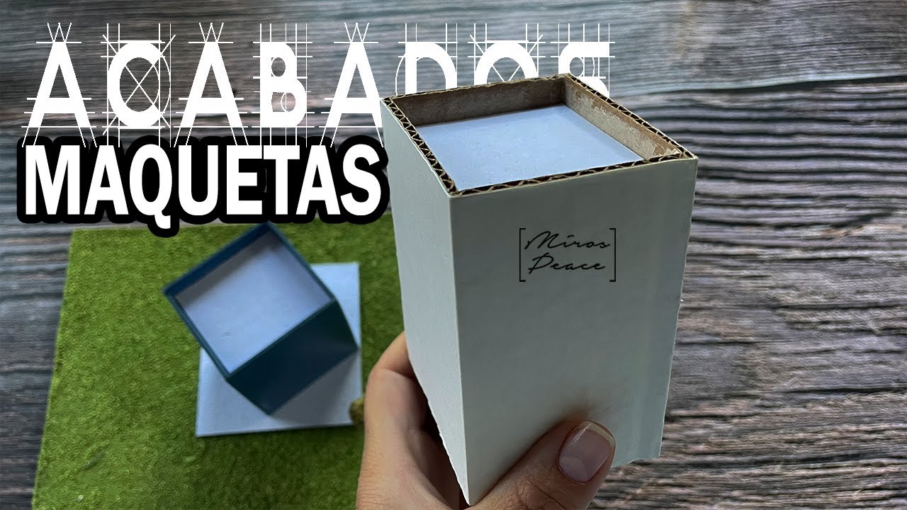 Como forrar y pintar una maquetas arquitect&oacute;nicas | Como hacer una maqueta