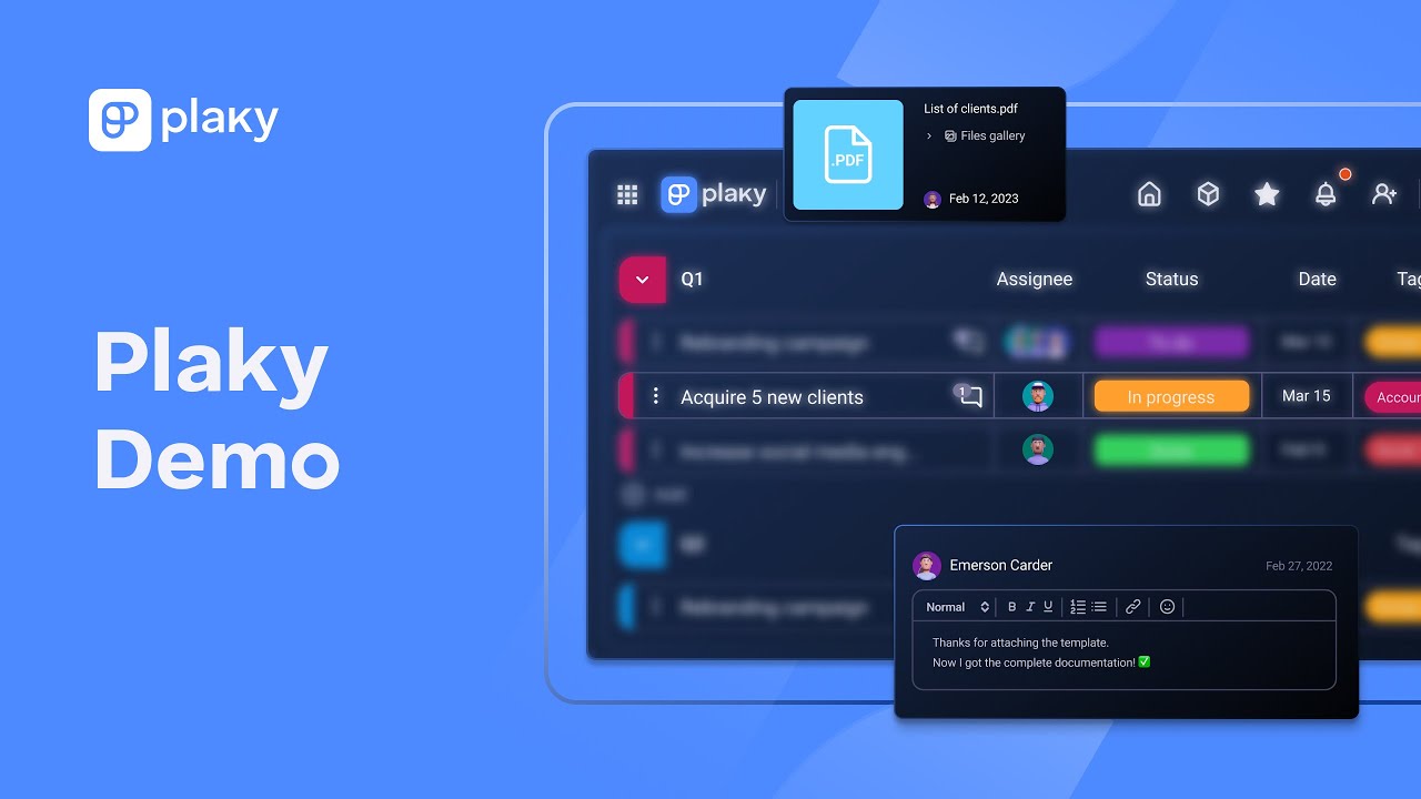 Plaky Demo Video