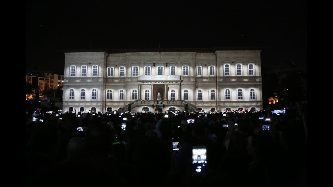 Kongre Binası Lazer Animasyon ve Video Mapping Gösterisi