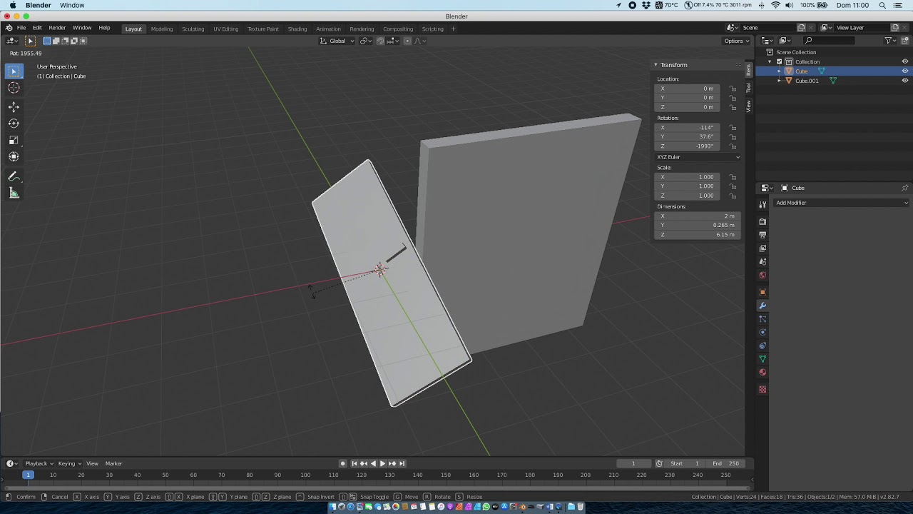 Blender #11 - Spostare l'origine degli oggetti