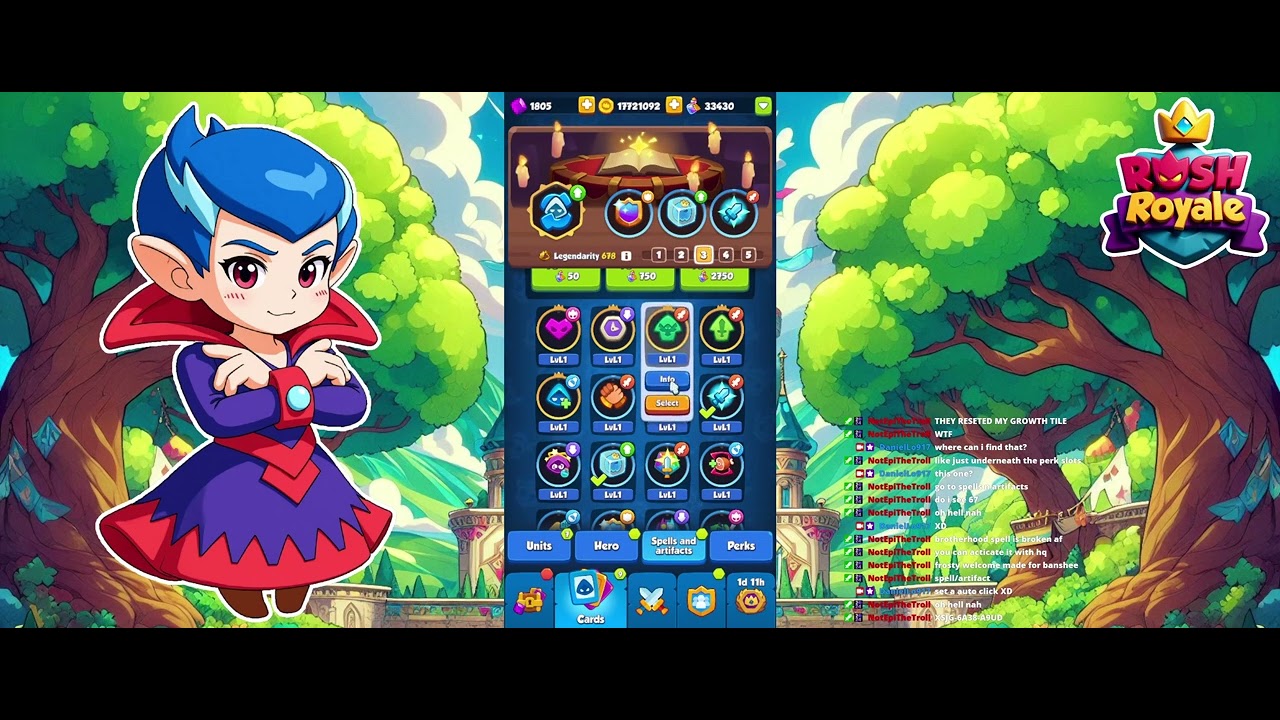 Perks And Artifacts leveling up | Rush Royale