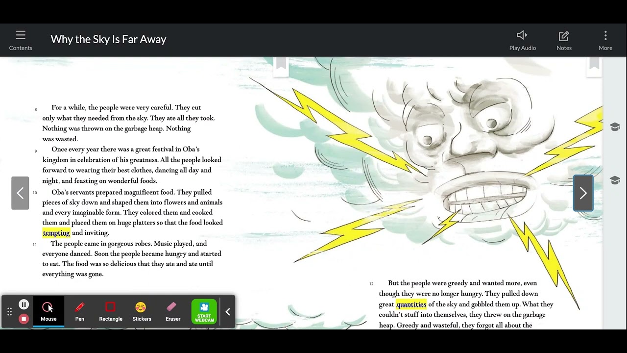 A Read Aloud   Why the Sky Is Far Away?