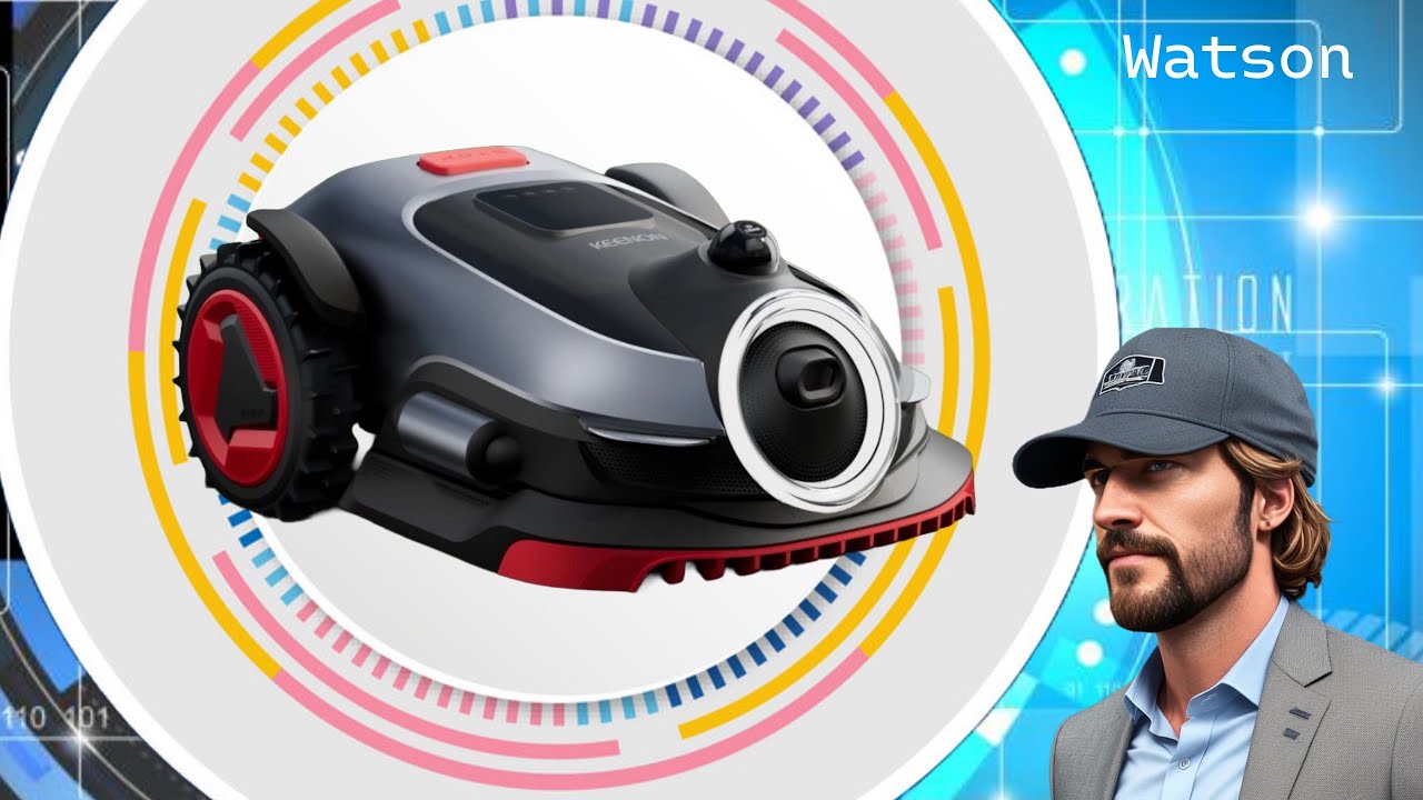 KEENON KeenMow K1 Robot Lawn Mower - Fully Autonomous 3D LiDAR and AI vision fusion navigation