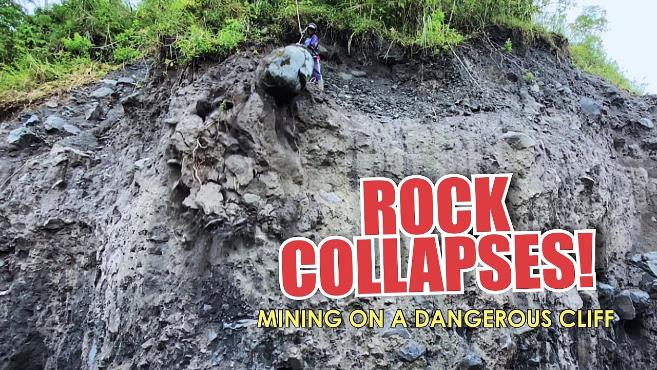 How Sand Is Mined by Hand on Dangerous Cliffs