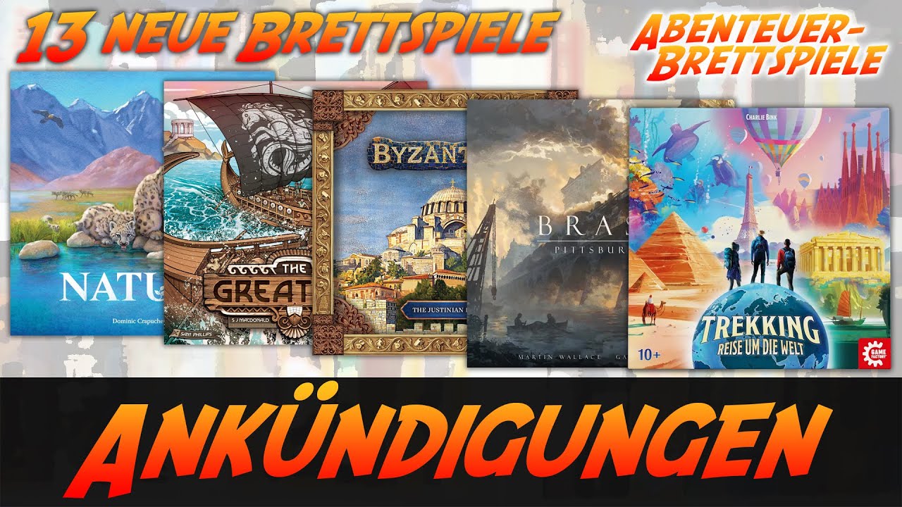 13 neue Brettspiele: Brass: Pittsburgh, Glutherz, Ringyo, Era of Pioneers ... News-Ankündigungen