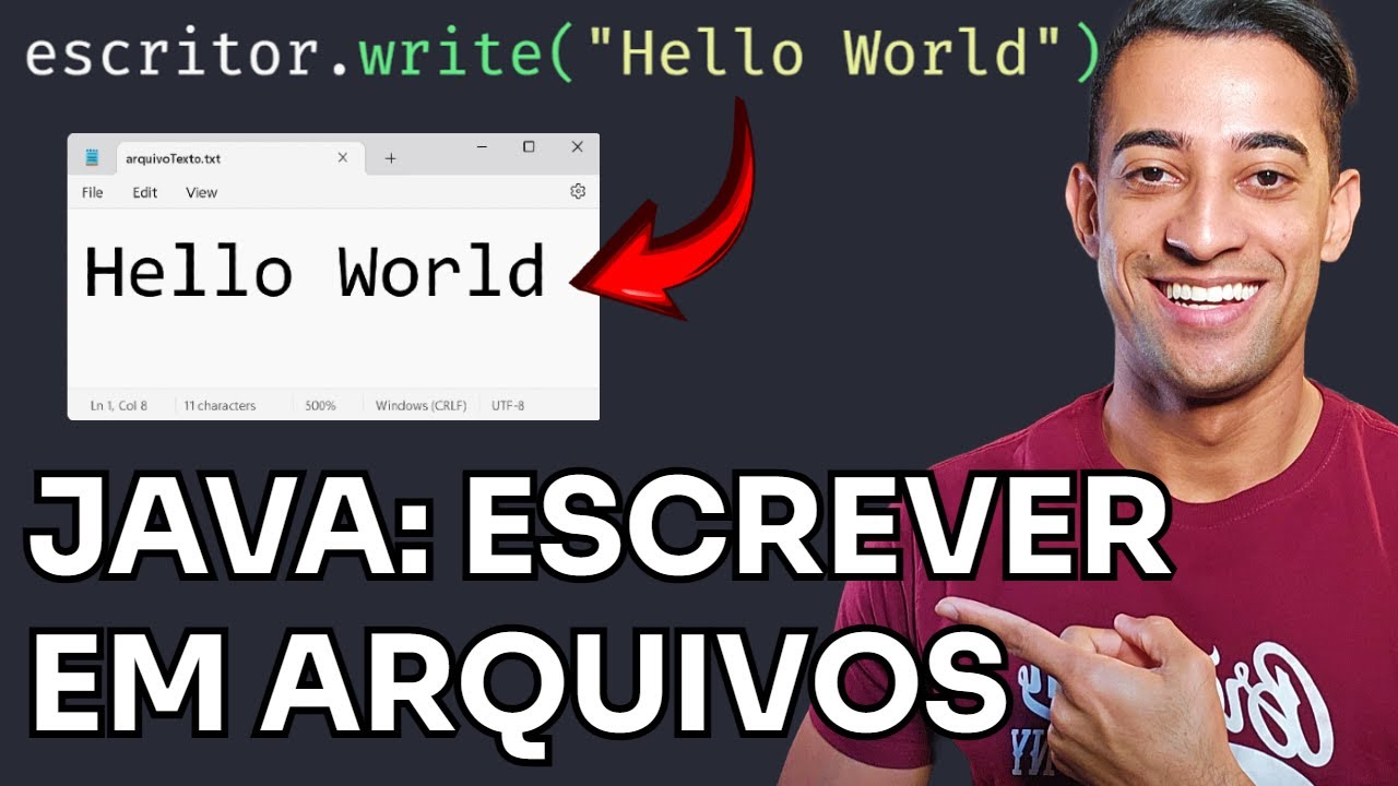 Como Escrever em Arquivos TXT no Java - Aula #21