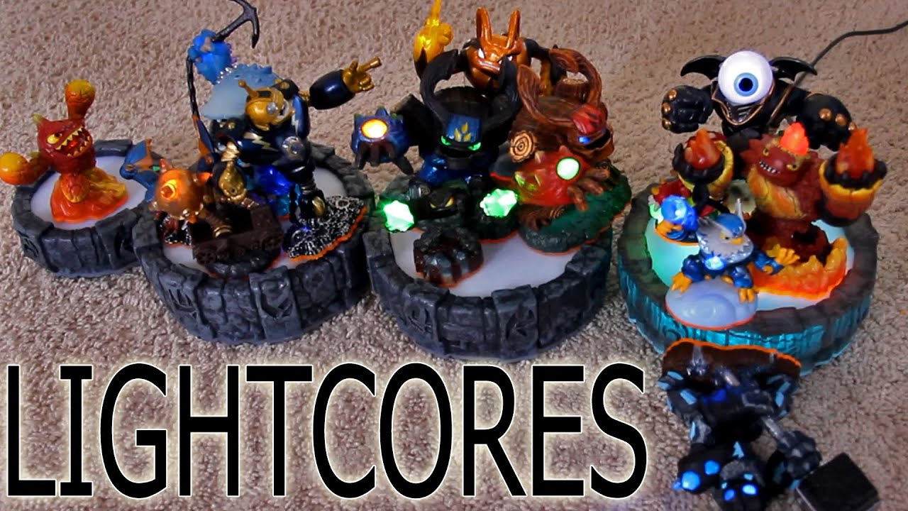 Skylanders Giants: 4 Portal Lightcore Lineup Trick