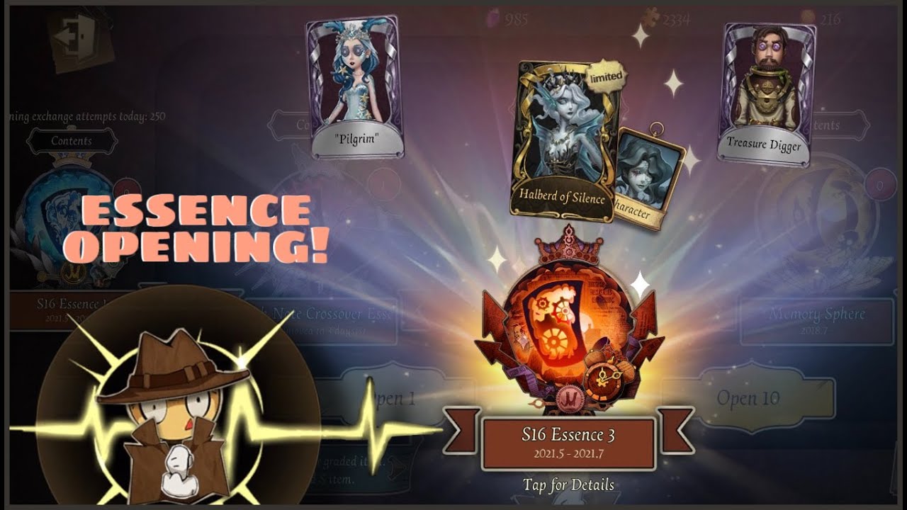 Identity V | ANYTHING FOR GRACE! 🧜&zwj;♀️✨ | S16E3 Essence Opening!