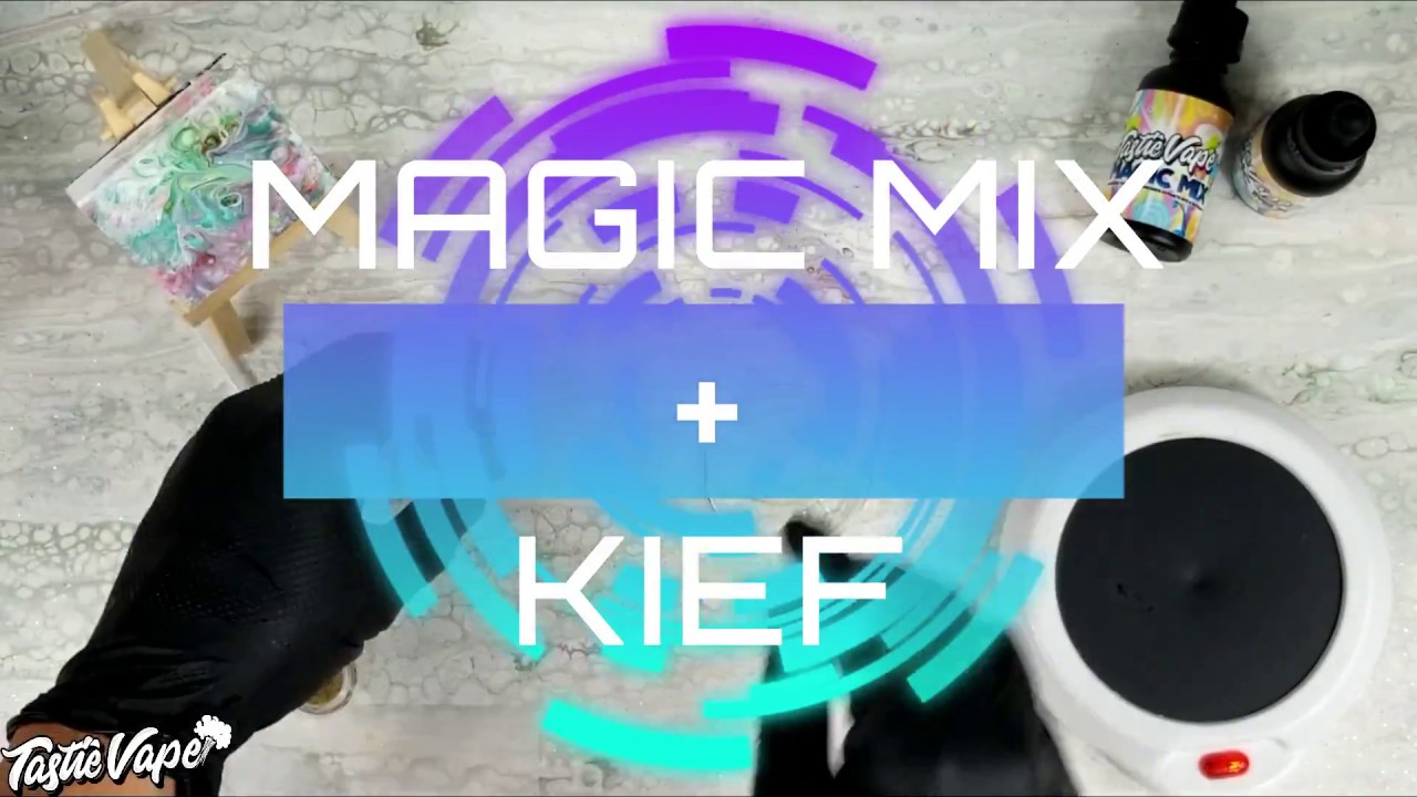 Turn Kief into Vape juice cartridge with TastieVape Magic Mix