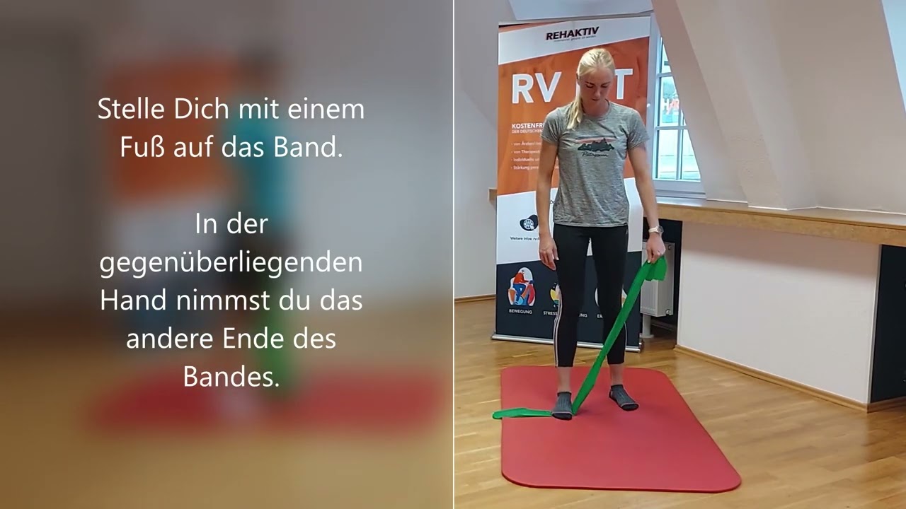 Übungen mit dem Therapieband (Schulter) Teil 1