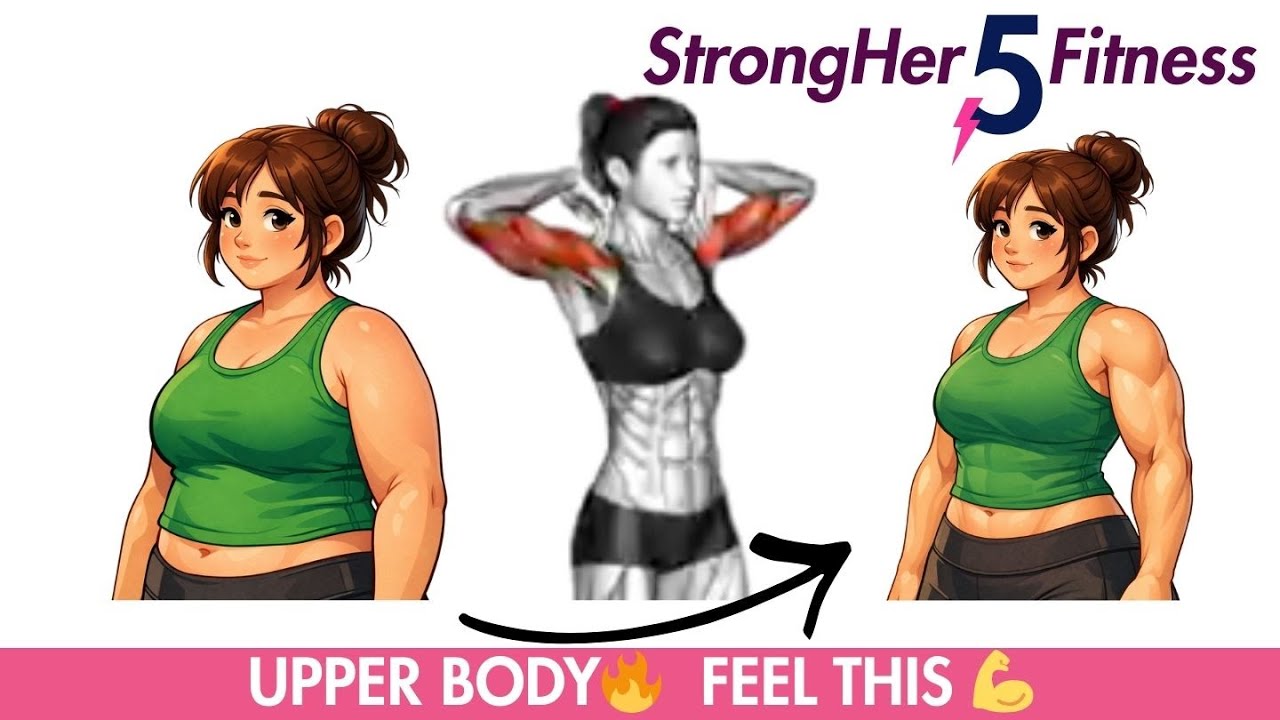 5-Minute Upper Body Workout | Tone Arms, Shoulders & Back at Home
