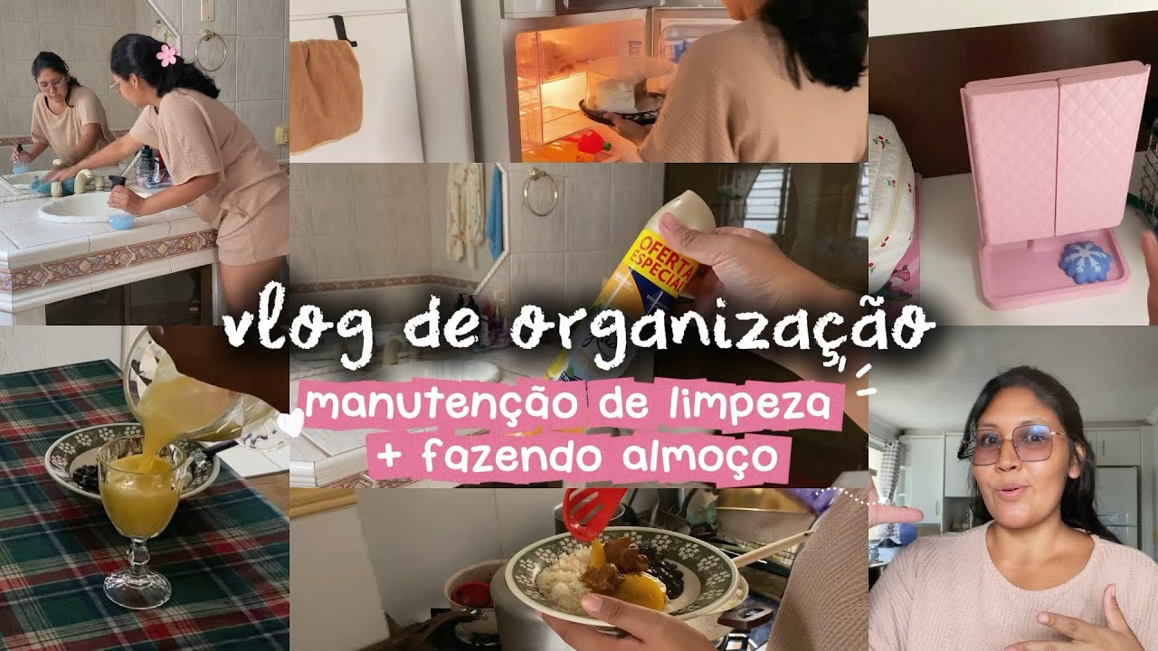 VLOG DE ORGANIZAÇÃO DA CASA + FAZENDO ALMOÇO