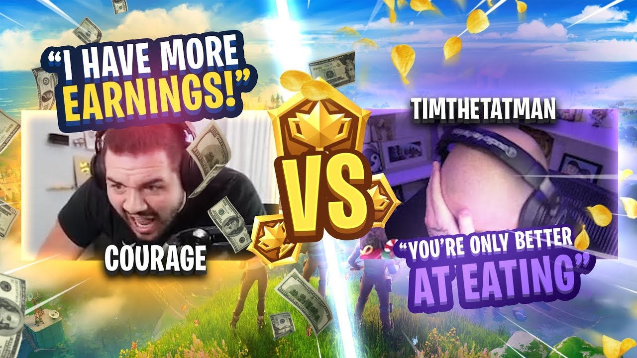 TIMTHETATMAN VS COURAGE?! WHO IS BETTER AT FORTNITE?! (Fortnite: Battle Royale)