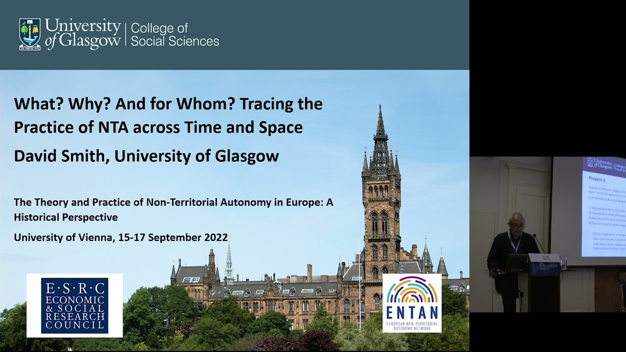 David J. Smith, Keynote lecture