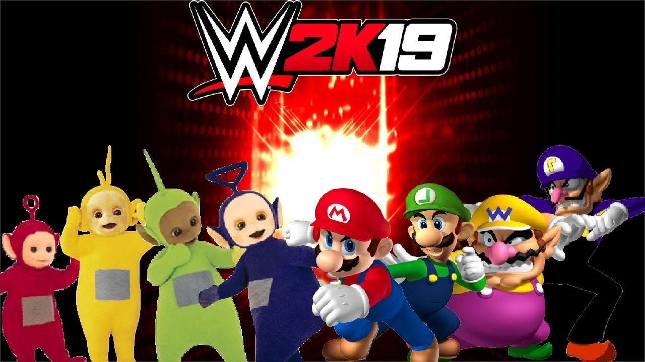 WWE 2K19: Телепузики против Супербратьев Марио