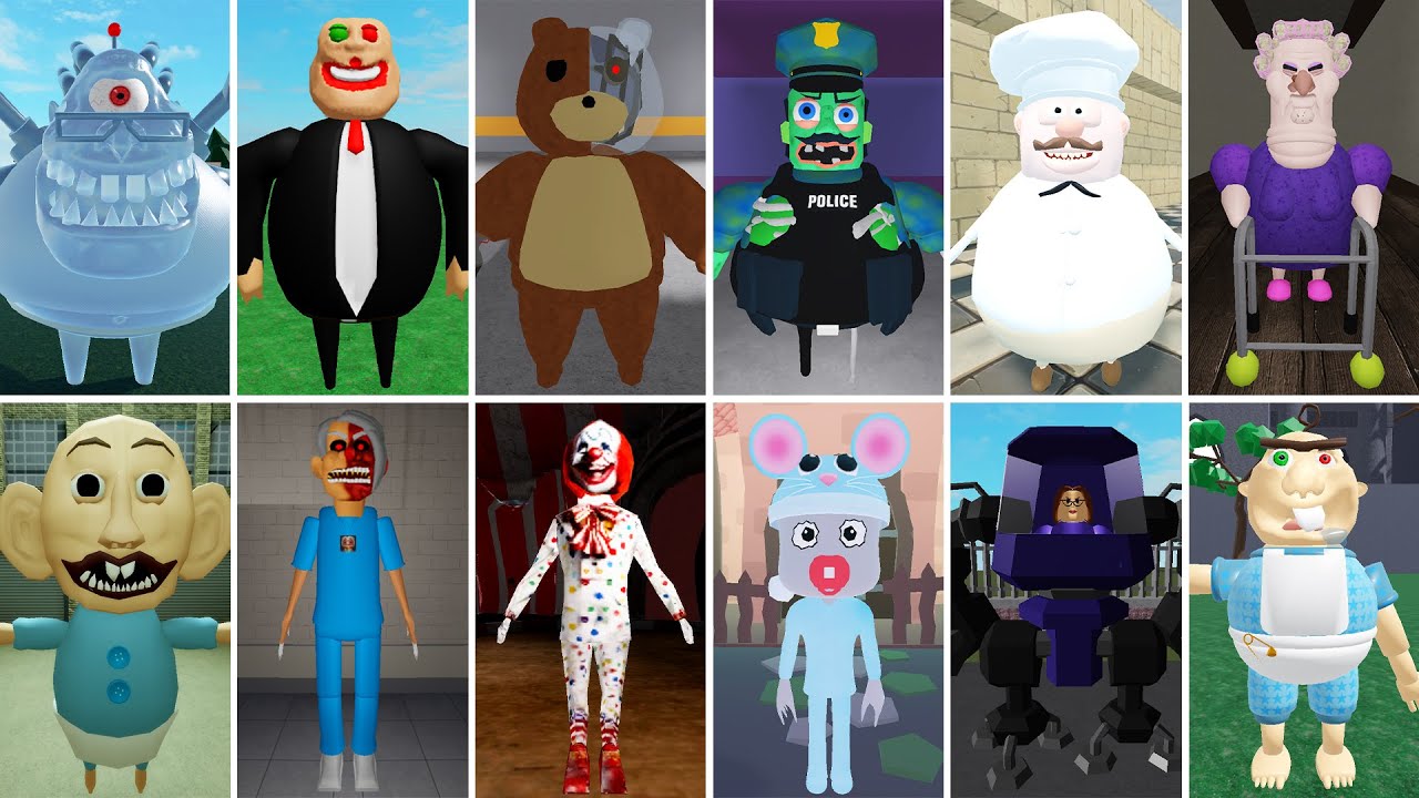 Bosses Fight in All Scary Obby SUZIE'S DAYCARE ESCAPE,EPIC CHOPPER'S CARNIVAL,JERRY'S THEATER RUN