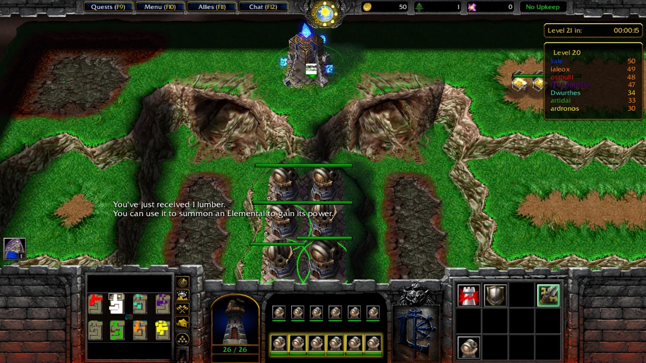How to beat Element TD Survivor 9.4 ( retard strategy ) - Warcraft 3 - Battlenet
